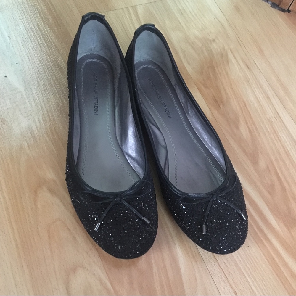 Black flats with jewels 💎